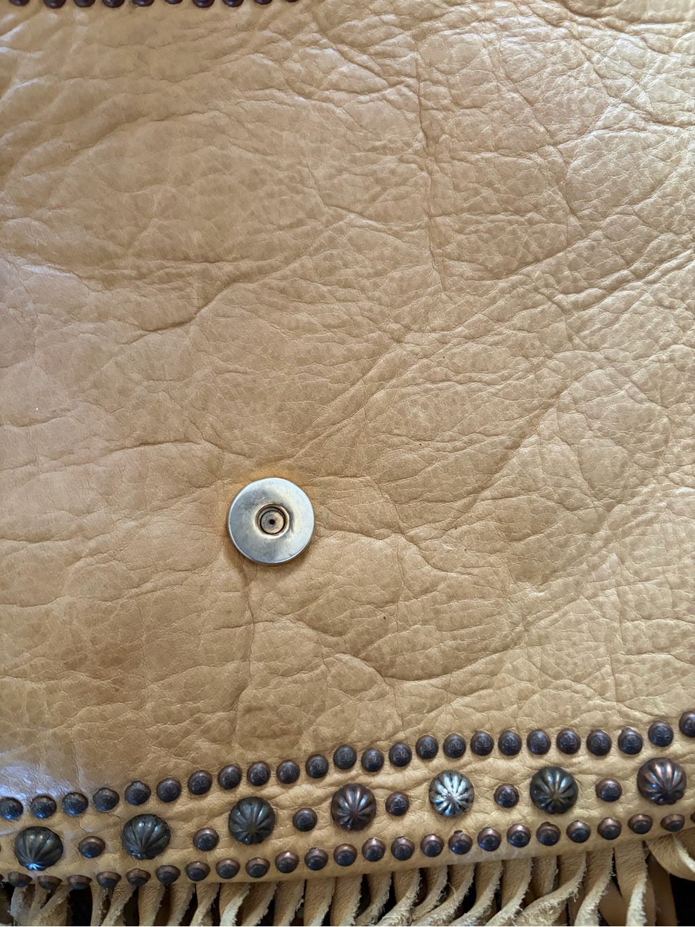 Double J Saddlery SHOWSTOPPER Fringed Leather Shoulder Bag with TBIRD Shield - Picture 6 of 10